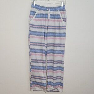 Croft & Barrow Striped Wide Leg Lounge Pants Pajama Pants